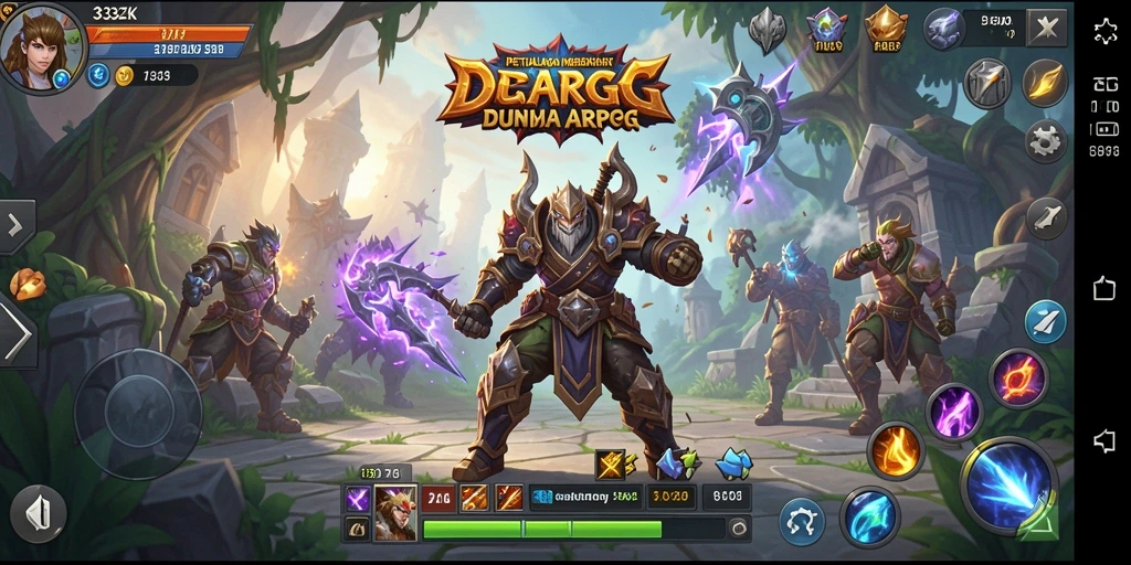 Gameplay seru dan mendebarkan dalam dunia ARPG 33ZK.