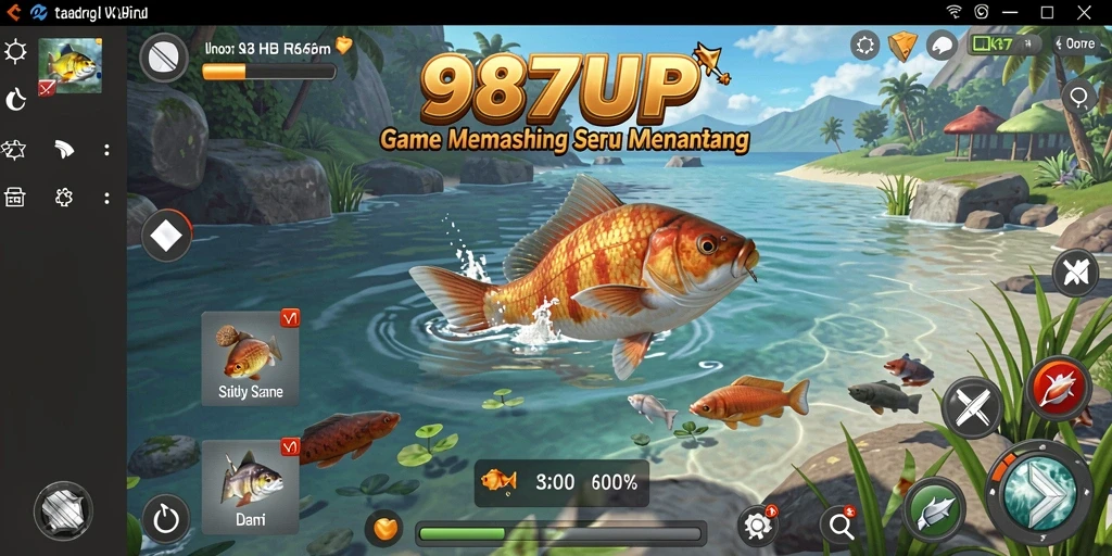 Gameplay seru 987UP dengan tampilan memancing yang menakjubkan.