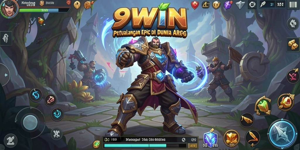 Tangkapan layar 9WIN menampilkan aksi seru dalam pertarungan ARPG.