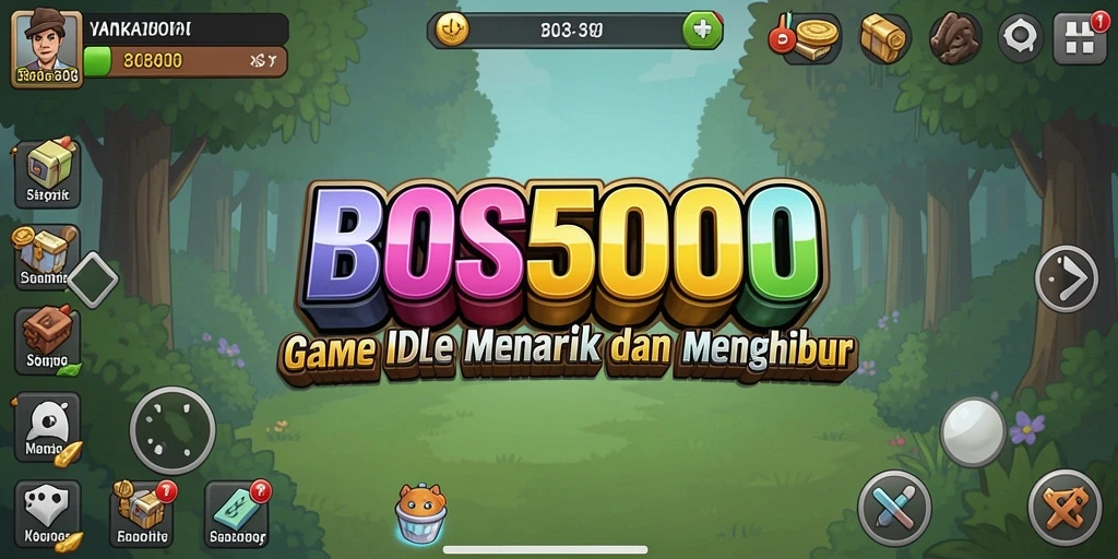 Tampilan screenshot BOS5000 menampilkan gameplay Idle yang seru dan menarik.