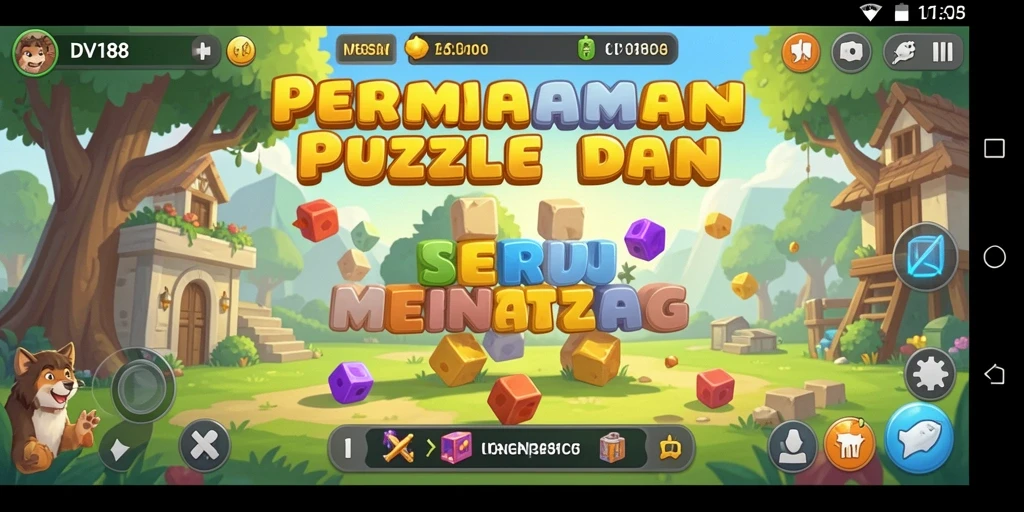 Screenshot gameplay menampilkan tantangan puzzle yang seru dan interaktif.