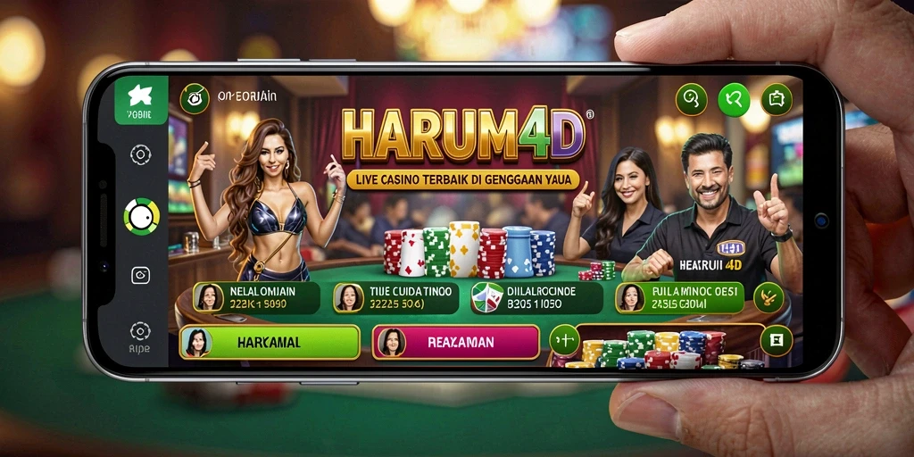 Gameplay menarik di HARUM4D dengan dealer langsung yang ramah.