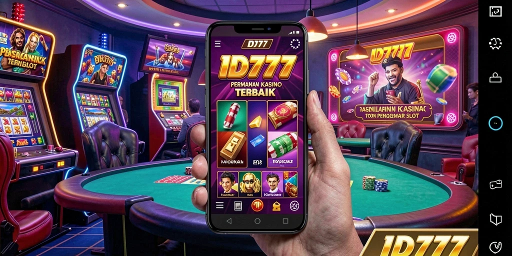 Screenshot gameplay ID777 menampilkan pengalaman bermain Kasino yang mendebarkan.