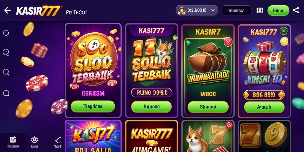 Screenshot gameplay KASIR777 yang menampilkan gulungan Slot yang menarik.