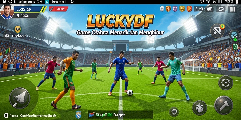 Tampilan gameplay LUCKYDF yang mendebarkan dan interaktif.