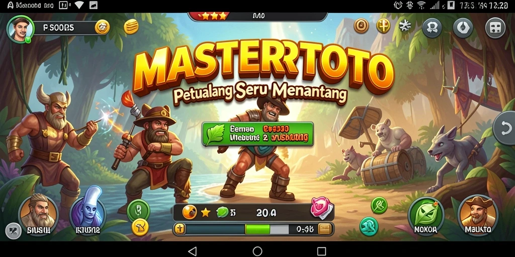 Gameplay menarik MASTERTOTO yang menampilkan karakter dalam petualangan seru.