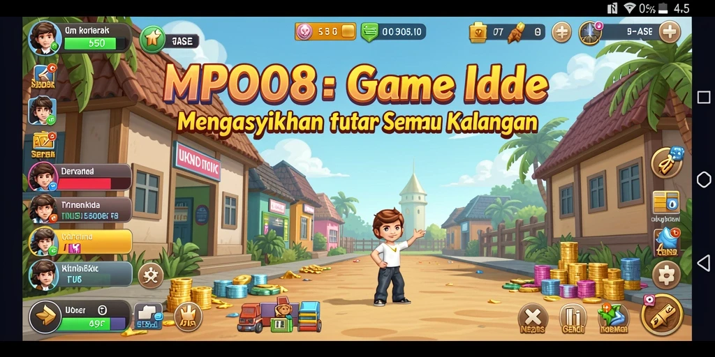 Tampilan gameplay MPO08 yang sederhana dan mengasyikkan.