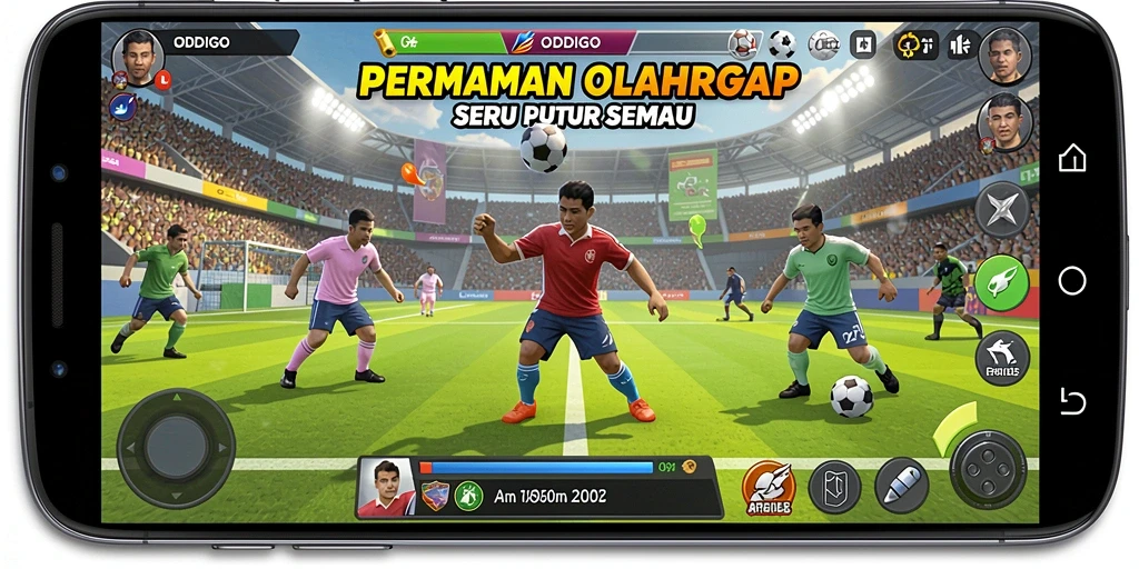 Tampilan gameplay ODDIGO yang intens dan penuh aksi.