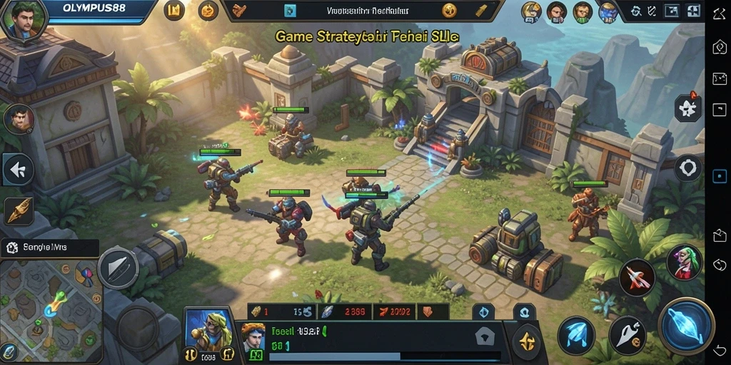 Skrinsut utama OLYMPUS88 menampilkan pertempuran epik dengan gameplay SLG yang menarik.