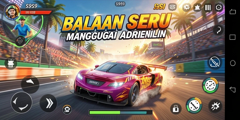 Tampilan gameplay S9S9 yang seru dan mendebarkan.
