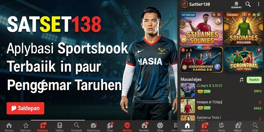 Screenshot SATSET138 menampilkan antarmuka sportsbook yang interaktif.