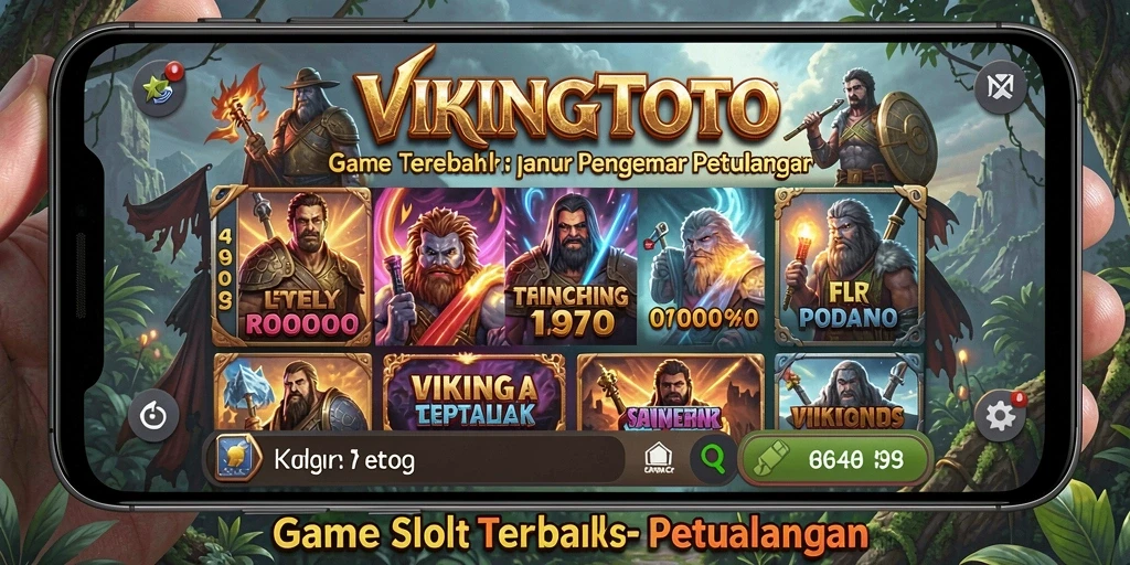 Tampilan gameplay Slot VIKINGTOTO yang penuh petualangan.