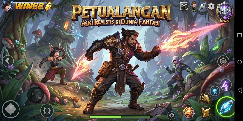 Tampilan gameplay WIN88 yang mendebarkan dalam aksi ARPG.